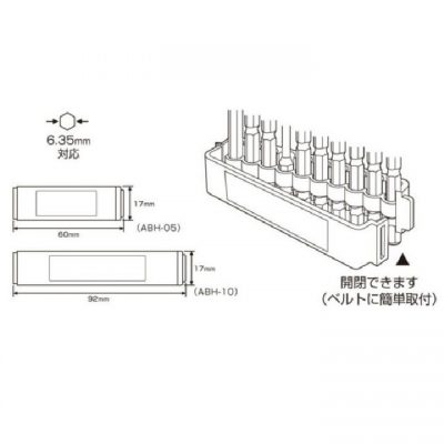 Kệ đựng mũi vít 5 lỗ ABH-05 Anex
